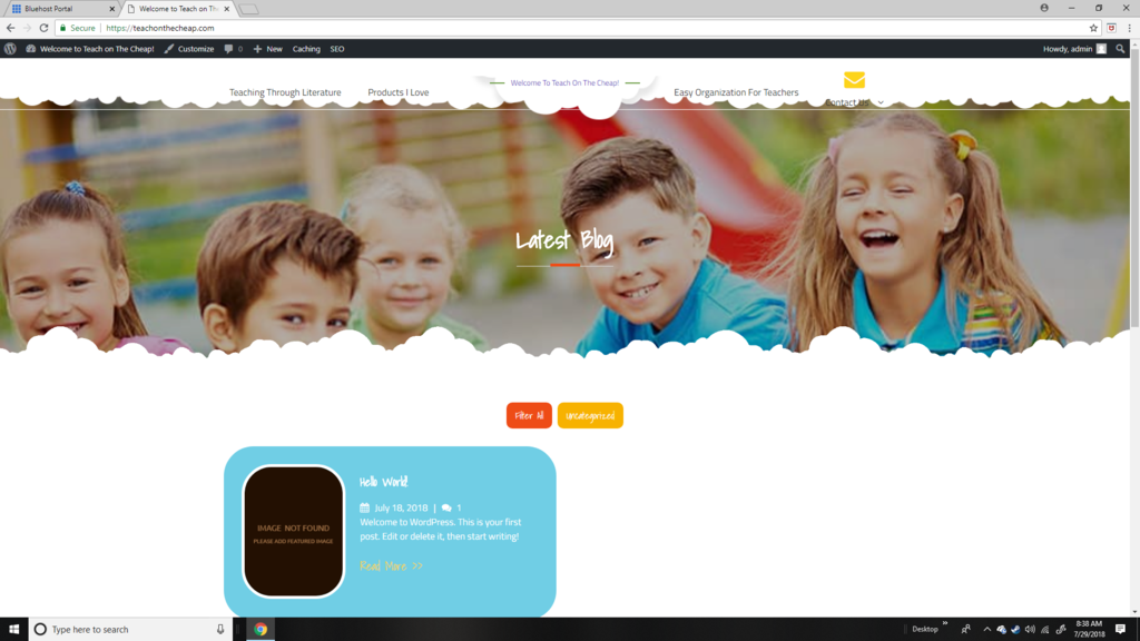 Can't edit Header Topic on Main page Theme Palace